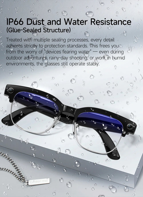 AI Smart Glasses 4K HD – Camera Recording, Bluetooth Calls & Live Voice Translation