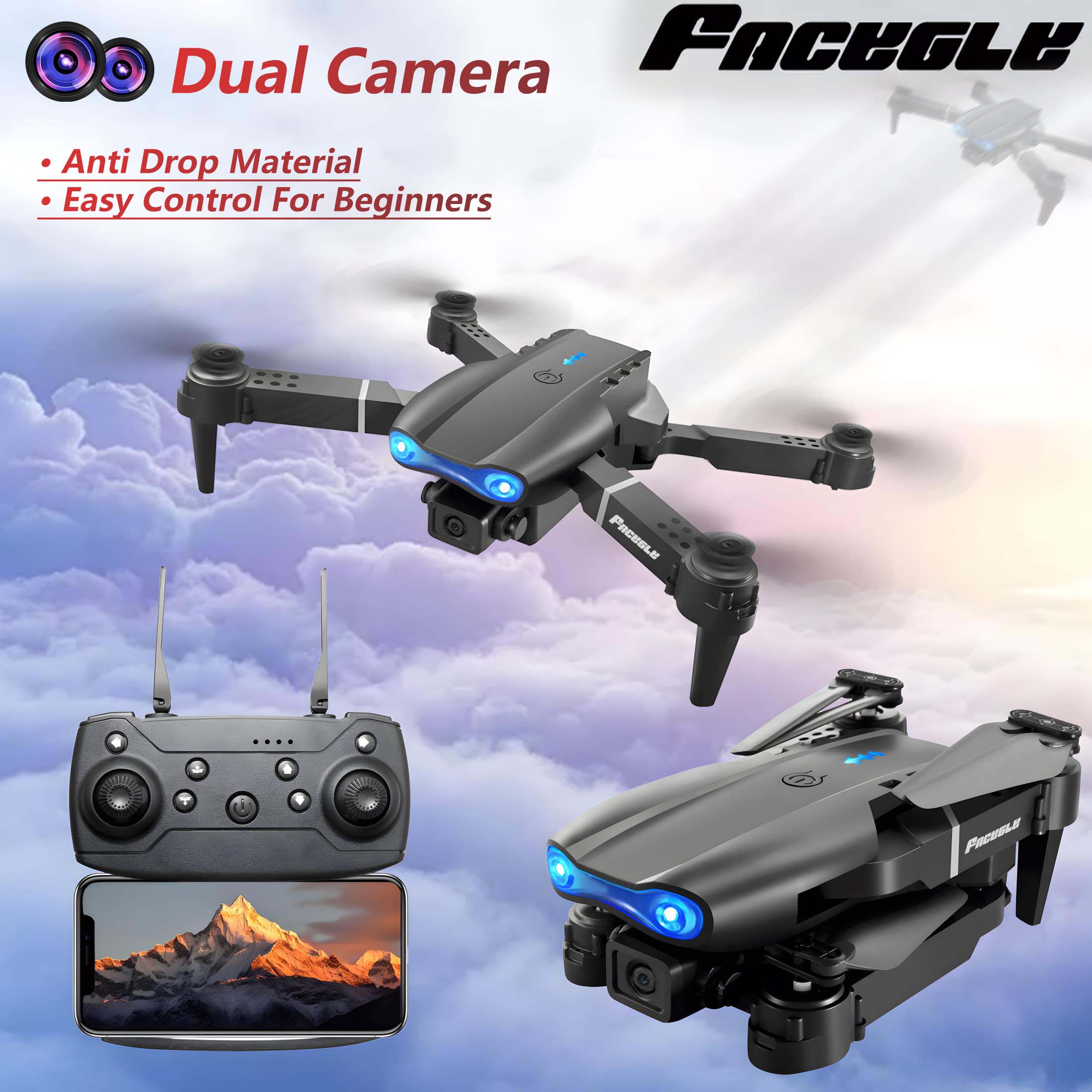 Drone Quadcopter Dual Camera HD Aerial Photography Remote Control