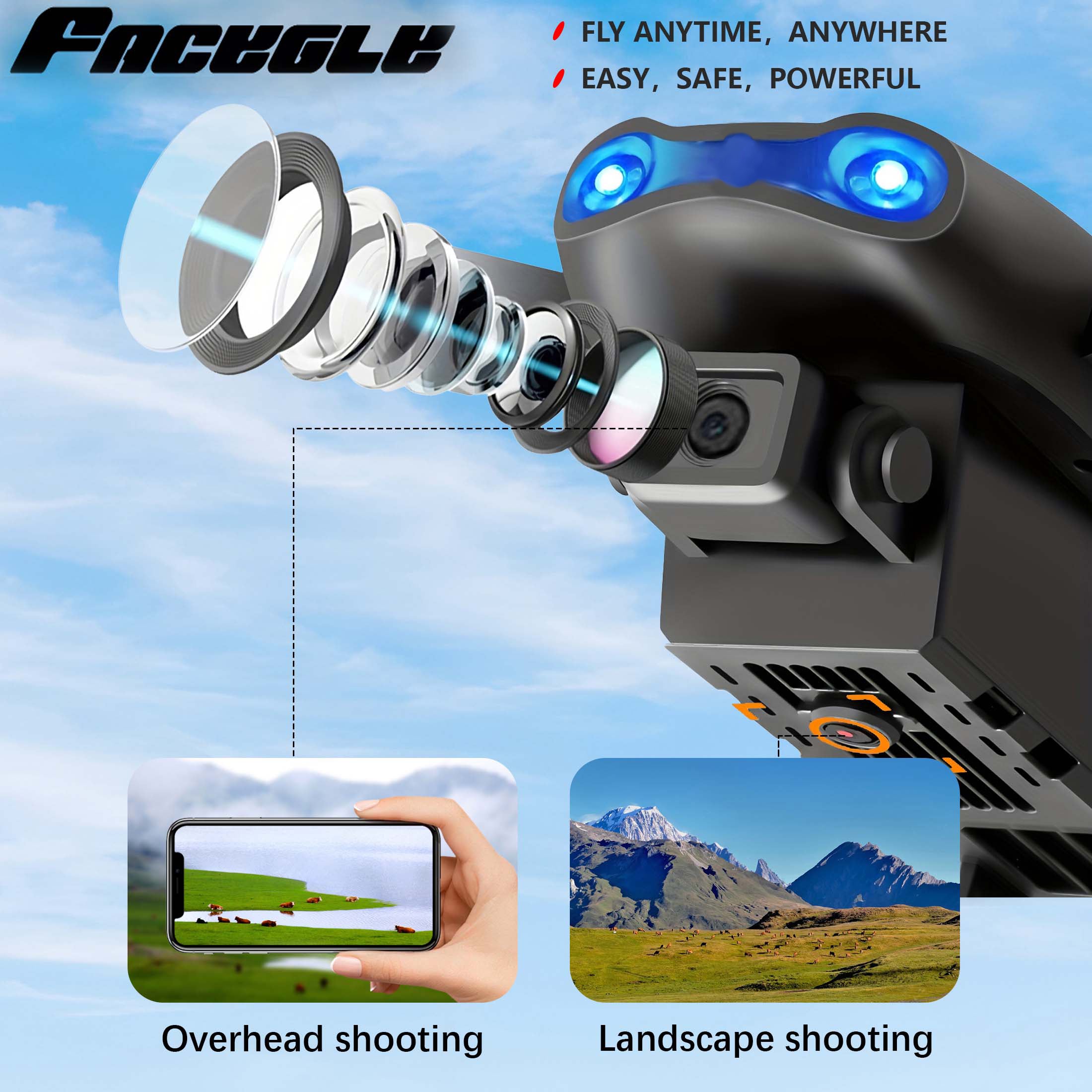 Drone Quadcopter Dual Camera HD Aerial Photography Remote Control